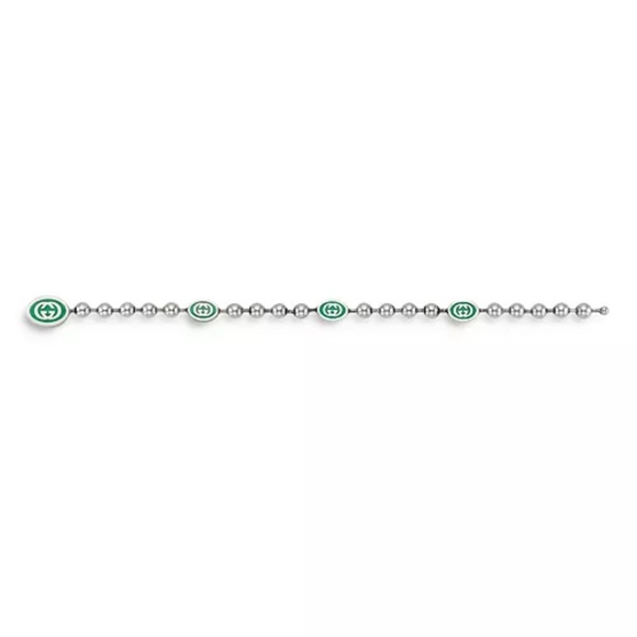 Gucci Sterling Silver Interlocked G Bead Bracelet - Picture 2 of 8
